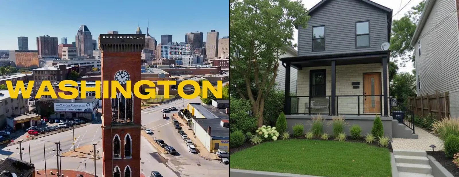 Washington : la ville, et la maison de l'opération après rénovation