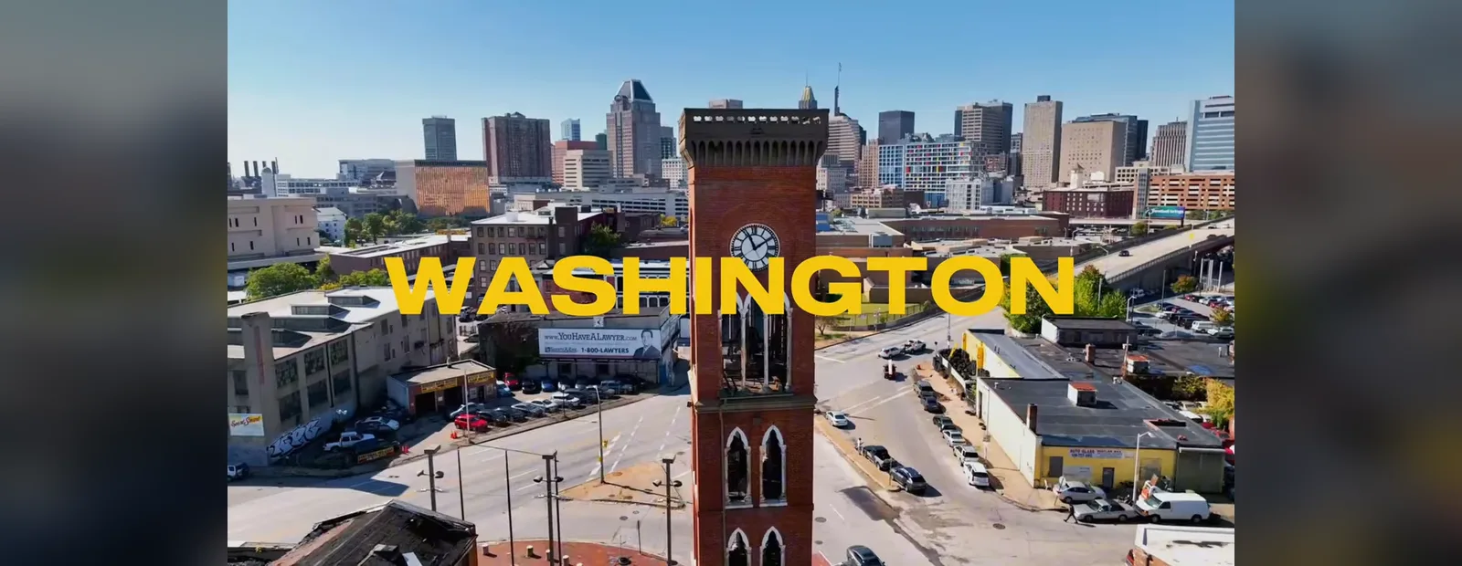 Washington, vue aérienne, extraite de la vidéo d'Enzo sur l'accompagnement